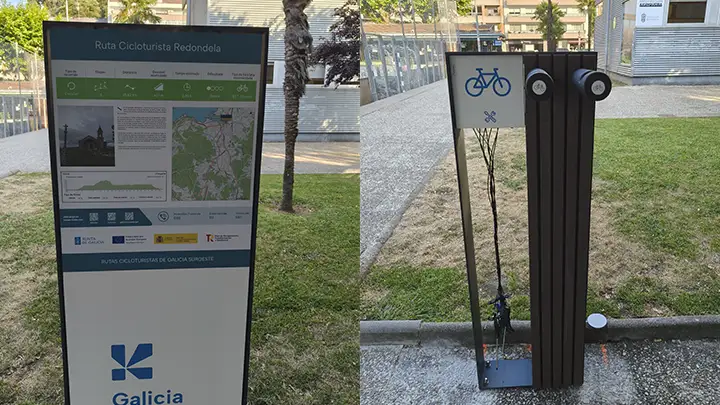 Nuevo punto de mantenimiento para bicicletas en Redondela (Paseo da Xunqueira)