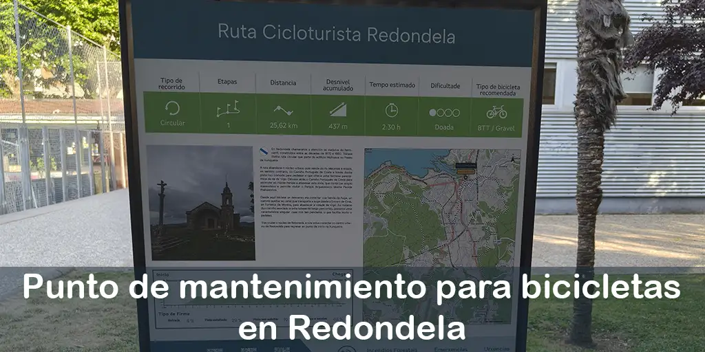 Nuevo punto de mantenimiento para bicicletas en Redondela (Paseo da Xunqueira)
